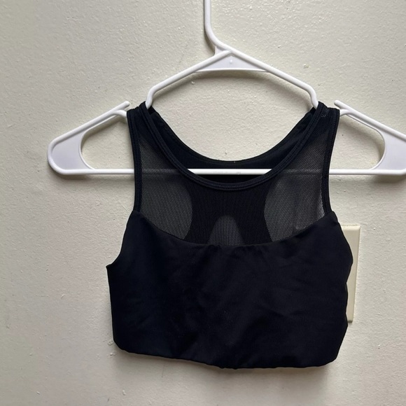 Lululemon Gear up bra black mesh high neck womens 4 - Picture 3 of 7